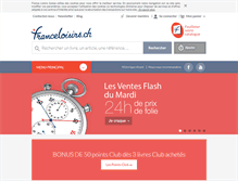 Tablet Screenshot of franceloisirs.ch